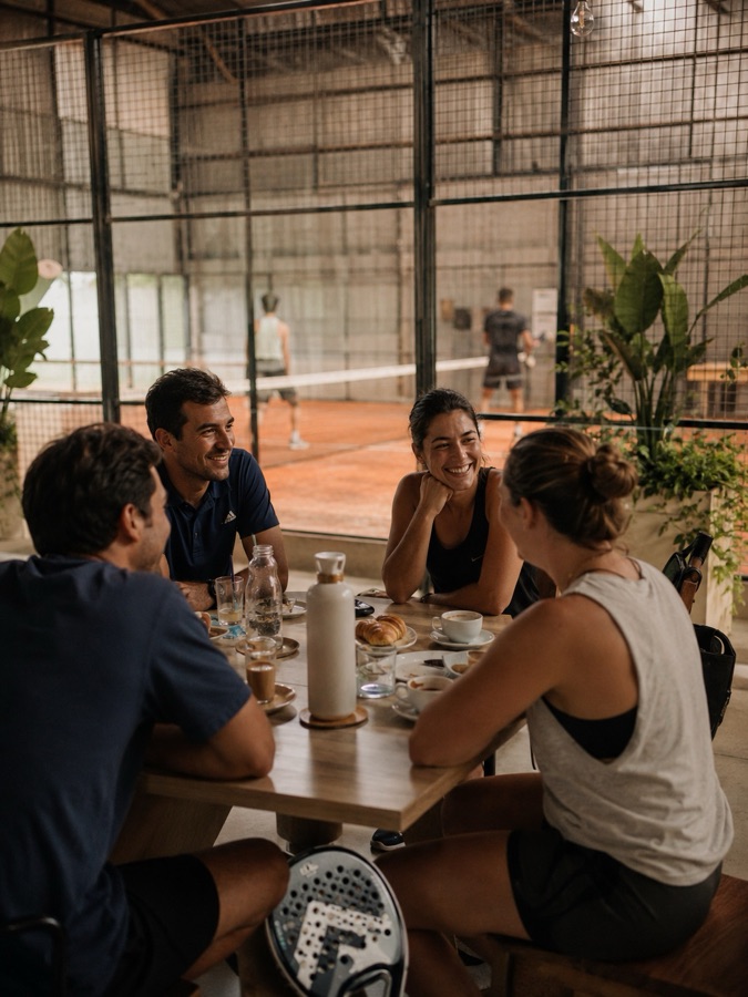 Padel and breakfast meet-up at Sundown